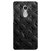 Текстурный Чехол Louis Vuitton для Редми 5 (Черный ЛВ)