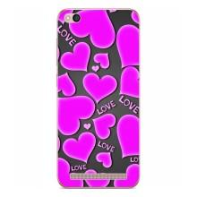 Чехлы для любимой на Редми 5А (VPrint) (Pink hearts)