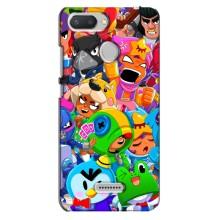 Чехлы Brawl Stars для Xiaomi Redmi 6 (AlphaPrint)
