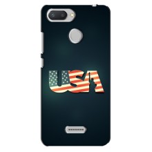 Чехол Флаг USA для Xiaomi Redmi 6 – USA