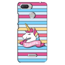 Чохол для Сяомі Редмі 6 - (Єдинорожки - Новинки) (AlphaPrint) (Unicorn)
