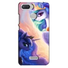 Чехол Unicorn на Xiaomi Redmi 6 (Единорожки на тучках)