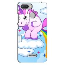 Чехол Unicorn на Xiaomi Redmi 6 (Радуга единорожка)