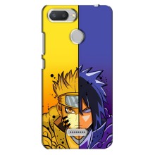 Купить Чехлы на телефон с принтом Anime для Редми 6 (Naruto Vs Sasuke)