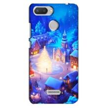 Рождественские Чехлы для Xiaomi Redmi 6 (VPrint) (Рождественский город)