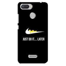 Силиконовый Чехол на Xiaomi Redmi 6 с картинкой Nike (Later)