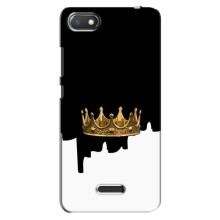 Чехол (Корона на чёрном фоне) для Редми 6А – Золотая корона