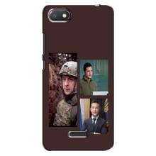 Чехол для Xiaomi Redmi 6A (AlphaPrint - с принтом Зеленского) – Президент