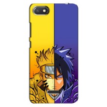 Купить Чехлы на телефон с принтом Anime для Редми 6А (Naruto Vs Sasuke)