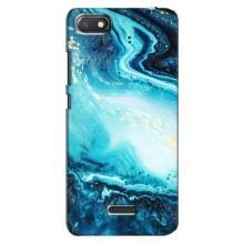 Мраморний чехол на Xiaomi Redmi 6A (VPrint) (Блакитний мрамор)