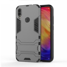 Протиударний чохол для Xiaomi Redmi 7 (TPU + пластик) – Сірий