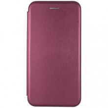 Кожаный чехол-книжка Classy для Xiaomi Redmi 7 – Бордовый