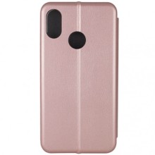 Кожаный чехол-книжка Classy для Xiaomi Redmi 7 – Rose Gold