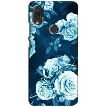 Чехлы (ART) Цветы на Xiaomi Redmi 7 (VPrint) (Голубые Бутоны)
