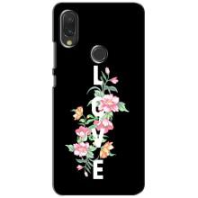 Чехлы для любимой на Ксяомі Редмі 7 (VPrint) (Квіти LOVE)
