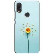 Чехлы с Цветами для Xiaomi Redmi 7 (VPrint) (Желтый цветок)