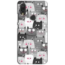 Чохли з Котиками для Xiaomi Redmi 7 (VPrint) (Мальовані котики)