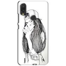 Чохол з друком для Xiaomi Redmi 7 - (Мода) (AlphaPrint) (Фото дівчини)