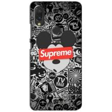 Чохол з Брендами одягу на Редмі 7 – Supreme Маус