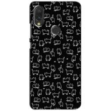Чохол з принтом для Xiaomi Redmi 7 (AlphaPrint) Модні коти (Маленькі котики)
