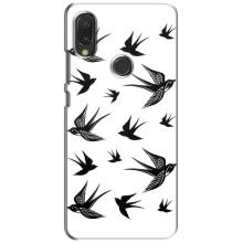 Чохол з пташками на Xiaomi Redmi 7 (VPrint) (Ластівки)