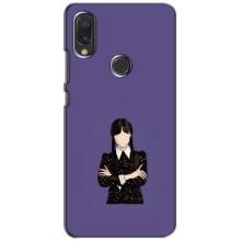 Чохли Венсдей на Xiaomi Redmi 7 Уенсдей (AlphaPrint) (Венздей у чорному)