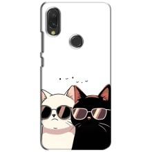 Чохол з малюнком кіт на Xiaomi Redmi 7 – Коти в окулярах