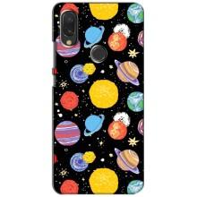 Космічні Чохли для Ксяомі Редмі 7 (VPrint) (Намальовані планети)