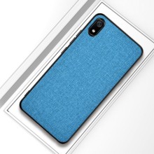 Тканевая накладка TopCase для Xiaomi Redmi 7A (ТПУ+ткань) (Бирюзовый)