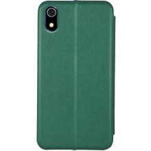 Кожаный чехол-книжка Classy для Xiaomi Redmi 7A – Зеленый