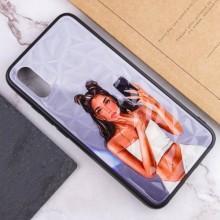 TPU+PC чохол Prisma Ladies для Xiaomi Redmi 7A – Bla111111ck in White