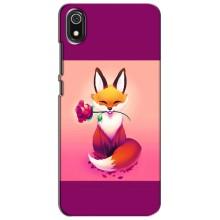 Чохли з картинкою Лисичка для Xiaomi Redmi 7A (VPrint) (Лиса з трояндою)