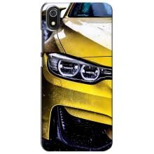 Чехлы с Машинами на Редми 7А (VPrint) (Желтая машина)
