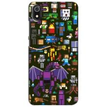 Чохол Майнкрафт на Xiaomi Redmi 7A (AlphaPrint) Minecraft (Колаж Майнкрафт)