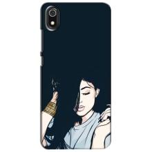 Чехол с печатью для Xiaomi Redmi 7A - (Мода) (AlphaPrint) – Красивая девочка