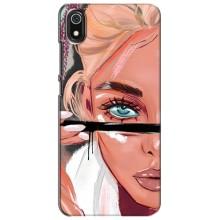 Чехол с печатью для Xiaomi Redmi 7A - (Мода) (AlphaPrint) – Макияж