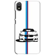 Чехол для Редми 7А - с принтом БМВ (AlphaPrint) (Машина БМВ)