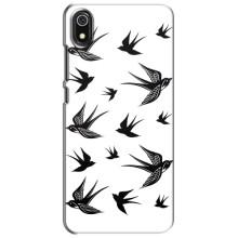 Чехол с птицами на Xiaomi Redmi 7A (VPrint) (Ласточки)