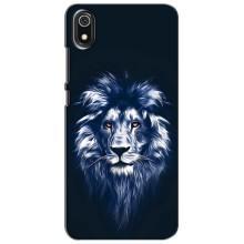 Чехол со Львом для Xiaomi Redmi 7A (VPrint) (Синий Лев)