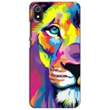 Чехол со Львом для Xiaomi Redmi 7A (VPrint) (Яркий Лев)