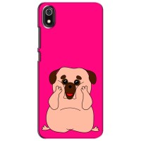 Чехол (ТПУ) Милые собачки для Xiaomi Redmi 7A (Веселый Мопсик)