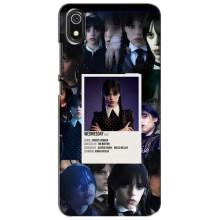 Чехлы Венсдей на Xiaomi Redmi 7A Уэнсдей (AlphaPrint) (коллаж Уэнздей)