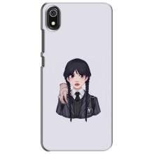 Чехлы Венсдей на Xiaomi Redmi 7A Уэнсдей (AlphaPrint) (Уэнздей и Вещь)