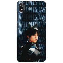 Чехлы Венсдей на Xiaomi Redmi 7A Уэнсдей (AlphaPrint) (Уэнздей кошка)