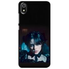 Чехлы Венсдей на Xiaomi Redmi 7A Уэнсдей (AlphaPrint) (взгляд Уэнздей)