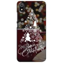 Рождественские Чехлы для Xiaomi Redmi 7A (VPrint) (Елочка узорная)