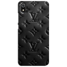 Текстурный Чехол Louis Vuitton для Редмі 7А (Черный ЛВ)