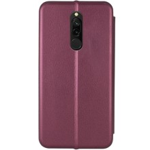 Шкіряний чохол-книжка Classy для Xiaomi Redmi 8 – Бордовий