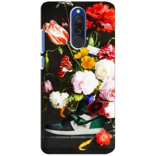 Брендновые Чехлы для Xiaomi Redmi 8 - (PREMIUMPrint) (Nike цветы)