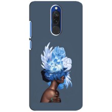 Чехлы (ART) Цветы на Xiaomi Redmi 8 (VPrint) (Цветы на голове)